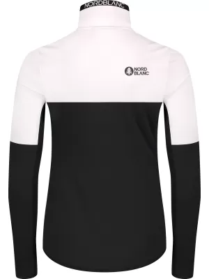 Powerfleece-Sweatshirt für Damen NORDBLANC IDOL NBSFL8337 SCHWARZ