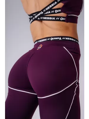 Leggings für Damen NEBBIA OLYMPIA HIGH-WAIST 935 ROTWEIN