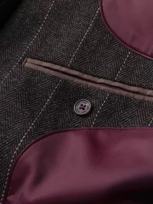 Herrenjacke OMBRE M166 DUNKELBRAUN
