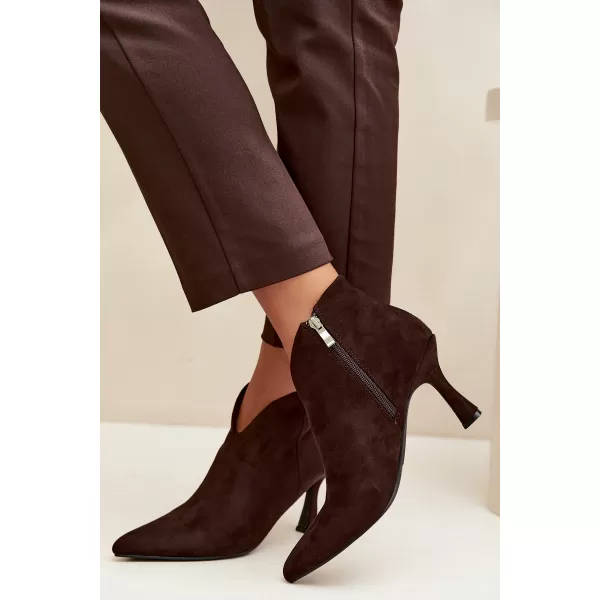  Damen-Stiefeletten BOTO D-219 KAFFEE 