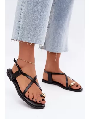 Damensandalen BOTO BJ722 SCHWARZ