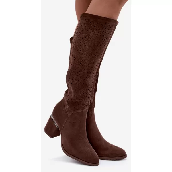  Damenstiefel S.BARSKI HY62-8122 BRAUN 