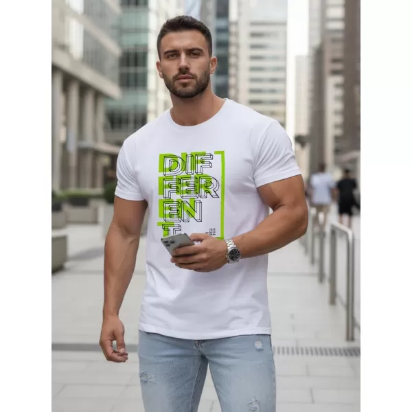  Herren-T-Shirt DSTREET NX5008R WEIß 