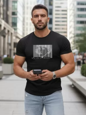 Herren-T-Shirt DSTREET NX5014R SCHWARZ