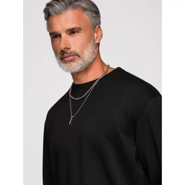 Herren-Sweatshirt OMBRE OM-SSNZ-0274 SCHWARZ 