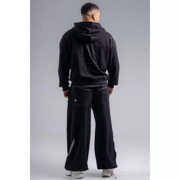 Sweatshirt mit Reißverschluss und gesticktem Logo NEBBIA PRIMAL 884 SCHWARZ 