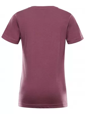 Meliertes T-Shirt für Kinder ALPINE PRO REJO 3 TRAUBENNEKTAR PC-VARIANTE