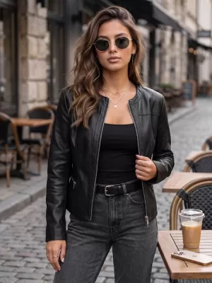 Damenjacke DSTREET TY5721 SCHWARZ