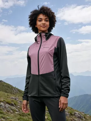 Sportliches ultraleichtes Damen-Sweatshirt ALPINE PRO ZOLLA DUNKLES ECHTES GRAU