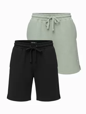 Herren-Shorts OMBRE Z125 SCHWARZ/HELLGRÜN