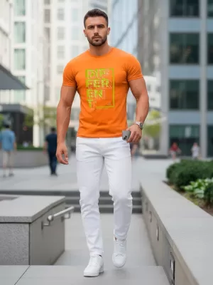 Herren-T-Shirt DSTREET NX5008R ORANGE