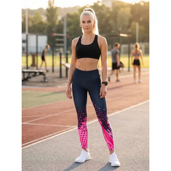  Premium-Leggings für Damen (neue Größen) ALTISPORT VOJ/ALW109LEG05 ROSA-SCHWARZ 