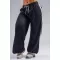 Baggy-Jogginghose mit Leopardenmuster NEBBIA PRIMAL 865 SCHWARZER LEOPARD