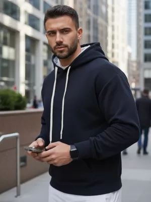 Herren-Sweatshirt DSTREET BX5949 DUNKELBLAU