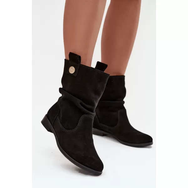  Damen-Stiefeletten ZAZOO 4210 SCHWARZ 