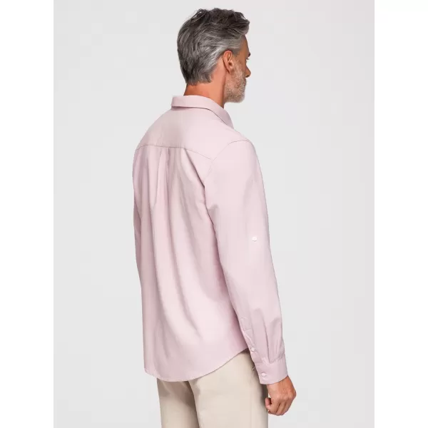  Herrenhemd OMBRE OM-SHCS-0190 PASTELLROSA 