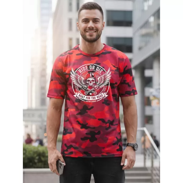  Herren-T-Shirt DSTREET NX2004R-RD-M ROT 
