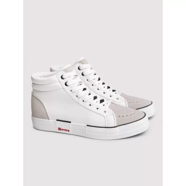  Knöchelsneaker für Herren OMBRE OM-FOTH-0240 WEIß UND BEIGE 