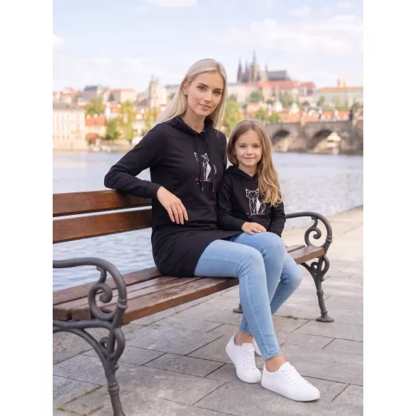  Erweitertes Damen-Sweatshirt ALTISPORT ALW091419 SCHWARZ ROSA 