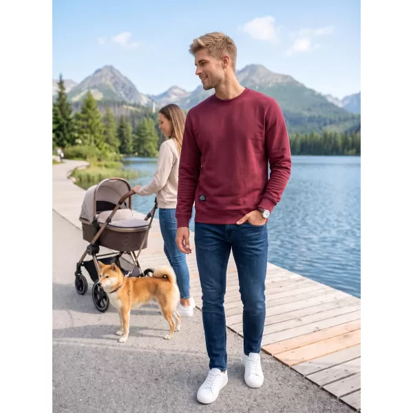  Herren-Sweatshirt ALTISPORT NP/ALMST43001 BURGUND 