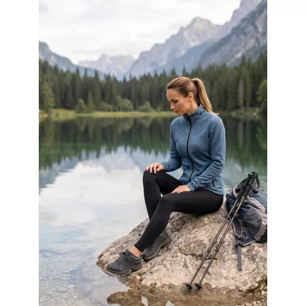  Damen-Sweatshirt aus Microfleece MALFINI FACTOR 853 DUNKLE DENIM-HIGHLIGHTS 