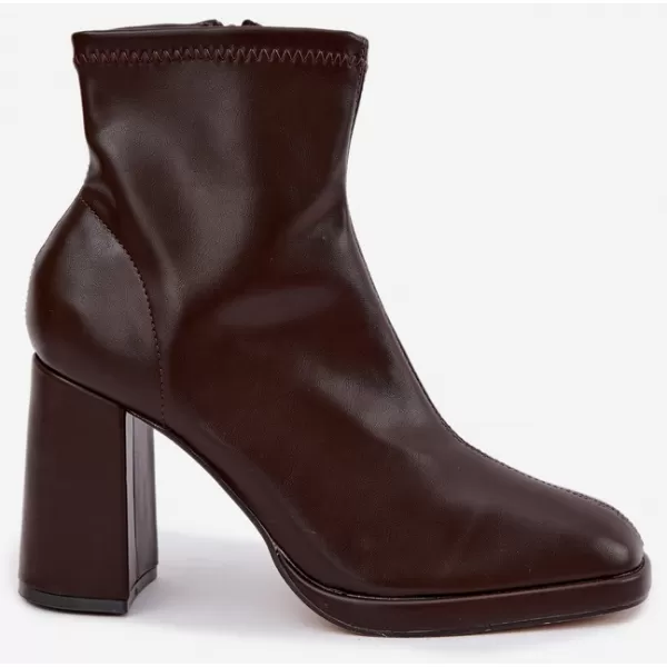  Damen-Stiefeletten BOTO NN636 BRAUN 