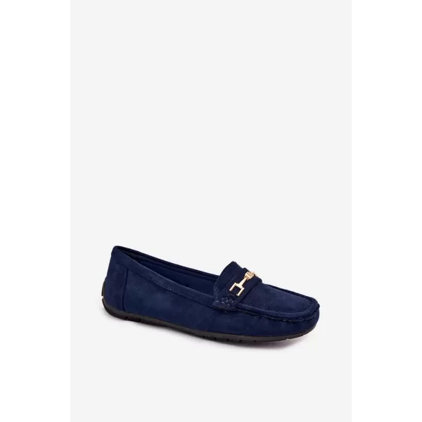  Damenmokassins BOTO FT247 MARINEBLAU 