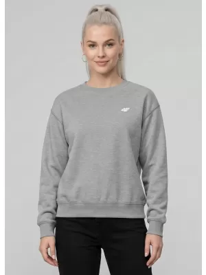 Damen-Sweatshirt 4F WMM00TSWSF2534 KALTE HELLGRAUE MELANGE