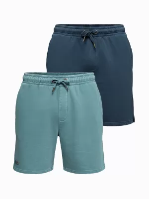 Herren-Shorts OMBRE Z126 MARINEBLAU/TÜRKIS