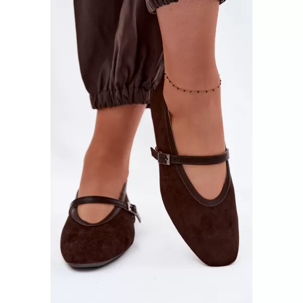  Ballerinas für Damen BOTO D-179 KAFFEE 
