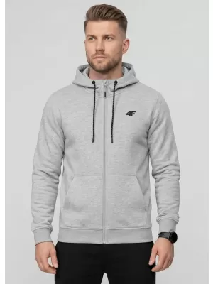Herren-Sweatshirt 4F WMM00TSWSM2550 KALTE HELLGRAUE MELANGE