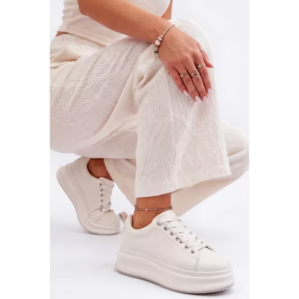  Ledersneaker für Damen GOE SS2N4021 WEIß 