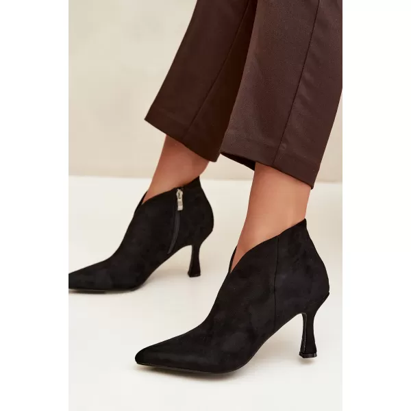  Damen-Stiefeletten BOTO D-219 SCHWARZ 