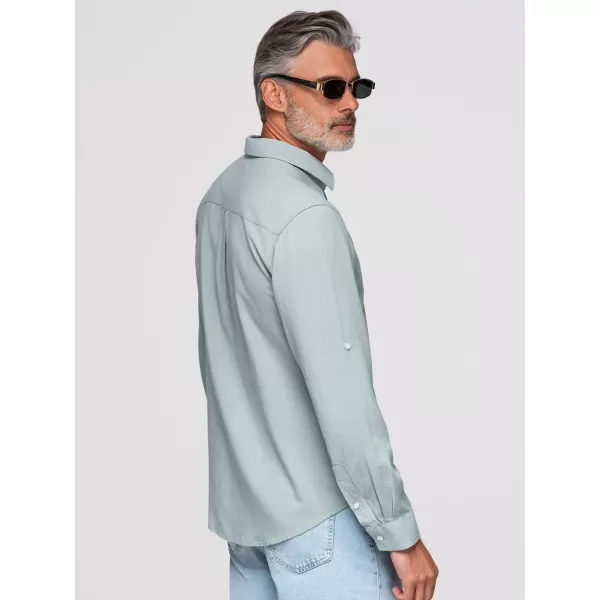  Herrenhemd OMBRE OM-SHCS-0190 PASTELLGRÜN 