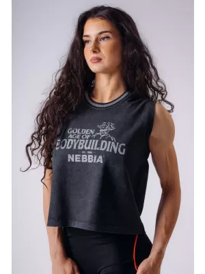 Tanktops für Damen NEBBIA OLYMPIA OVERSIZED 939 SCHWARZ