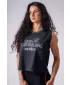 Tanktops für Damen NEBBIA OLYMPIA OVERSIZED 939 SCHWARZ