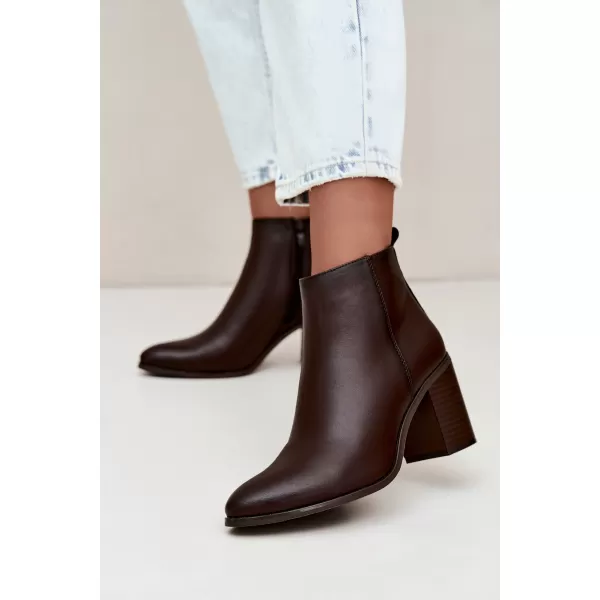  Damen-Stiefeletten SERGIO LEONE BT-50-S SCHOKOLADE 
