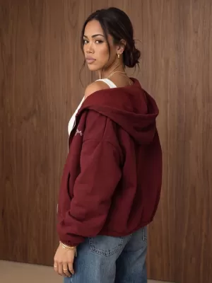Damen-Sweatshirt DSTREET BY1579 BURGUND