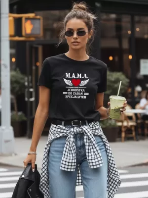 Damen-T-Shirt DSTREET NX5026RY-BK SCHWARZ