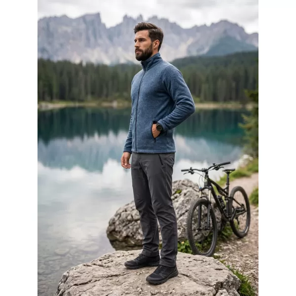  Herren-Sweatshirt aus Microfleece MALFINI FACTOR 852 DUNKLE DENIM-HIGHLIGHTS 