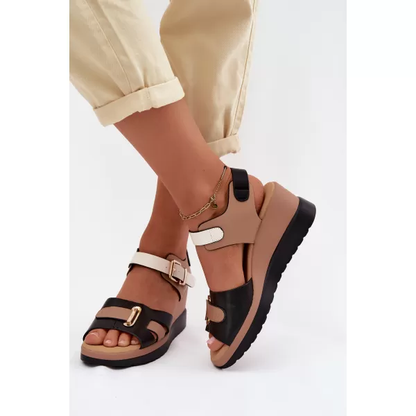  Damensandalen ARTIKER 58C0316 SCHWARZ/BEIGE 