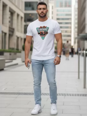 Herren-T-Shirt DSTREET NX5093R-WH WEIß