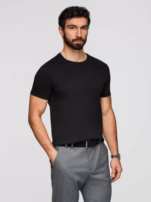 Herren-T-Shirt OMBRE OM-TSBS-0268 SCHWARZ