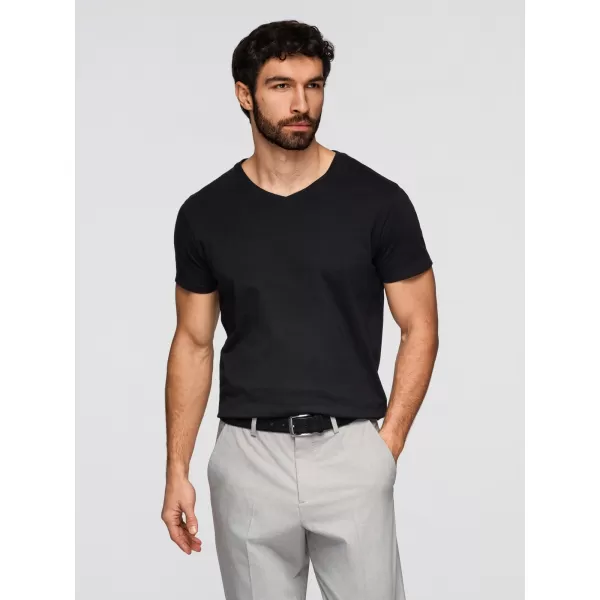  Herren-T-Shirt OMBRE OM-TSBS-0281 SCHWARZ 