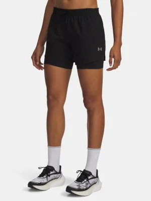 Damen-Shorts UNDER ARMOUR UA VELOCITI PRO 6IN 2N1 SHORT 6010885-008 SCHWARZ