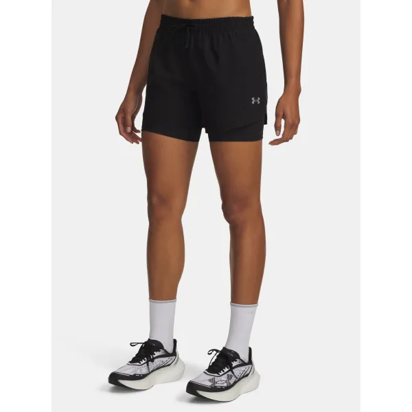  Damen-Shorts UNDER ARMOUR UA VELOCITI PRO 6IN 2N1 SHORT 6010885-008 SCHWARZ 