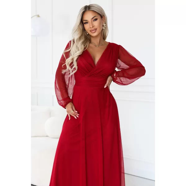  Kleid NUMOCO 684-1 HELLES BURGUNDERROT 