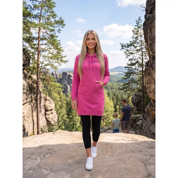  Erweitertes Damen-Sweatshirt ALTISPORT ALW001419 MAGENTA 