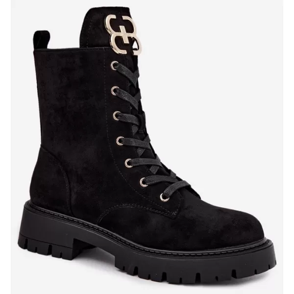  Damenschuhe BOTO NS631P SCHWARZ MATT 