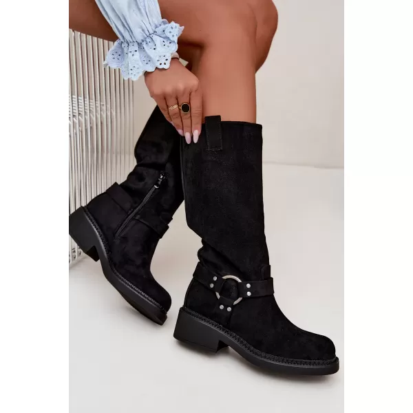  Damenstiefel BOTO LQ-163 SCHWARZ 